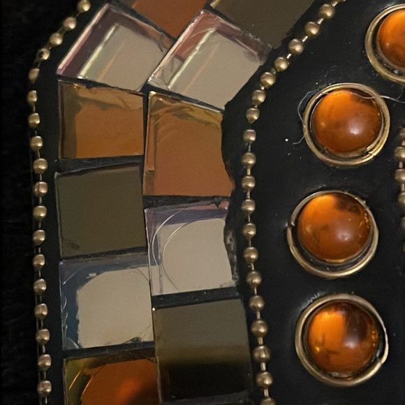 Partylite Global Fusion Mirror Tray Wall Hanging Three Tealite or Votive holder - Picture 13 of 15